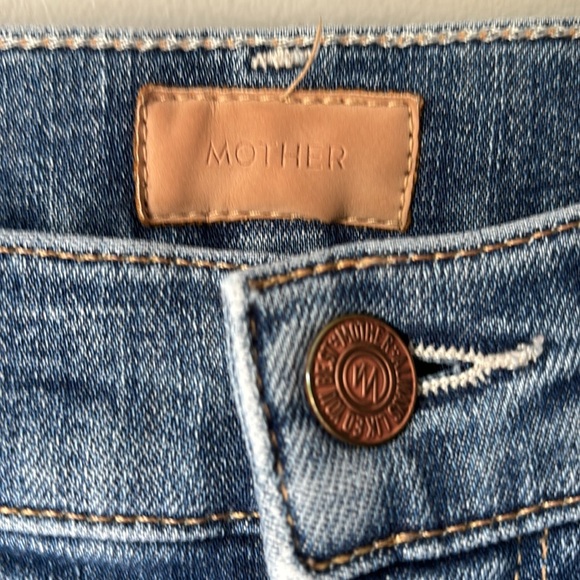 MOTHER The Vamp Fray High Waist Skinny Jeans Crazy Like A Fox Size 26 - Picture 4 of 9